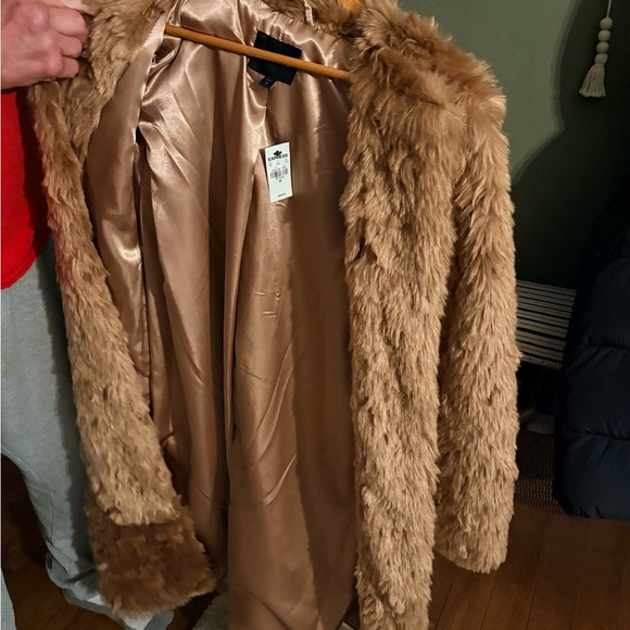 Express Tan Teddy Jacket - Picture 4 of 7